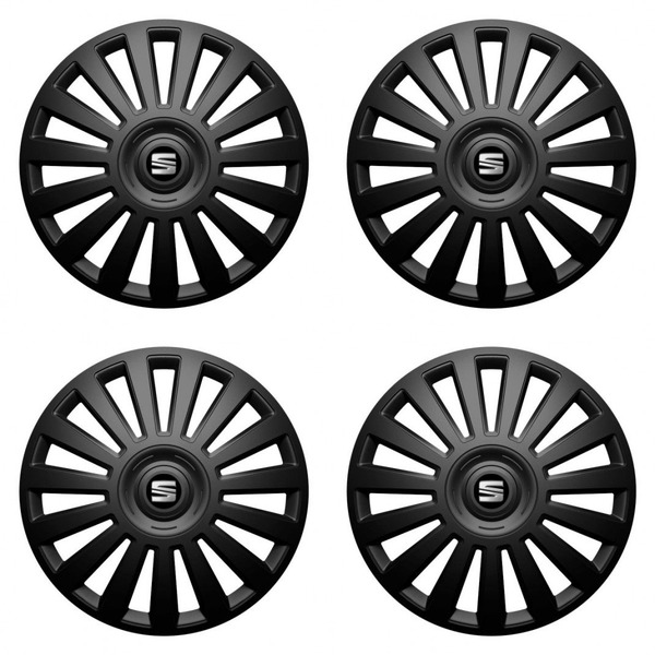 puklice pre Seat 14 Luxury black