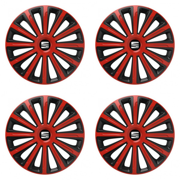 puklice pre  Seat 15 TREND red and black