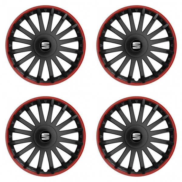 puklice pre  Seat 15 CRYSTAL RO black