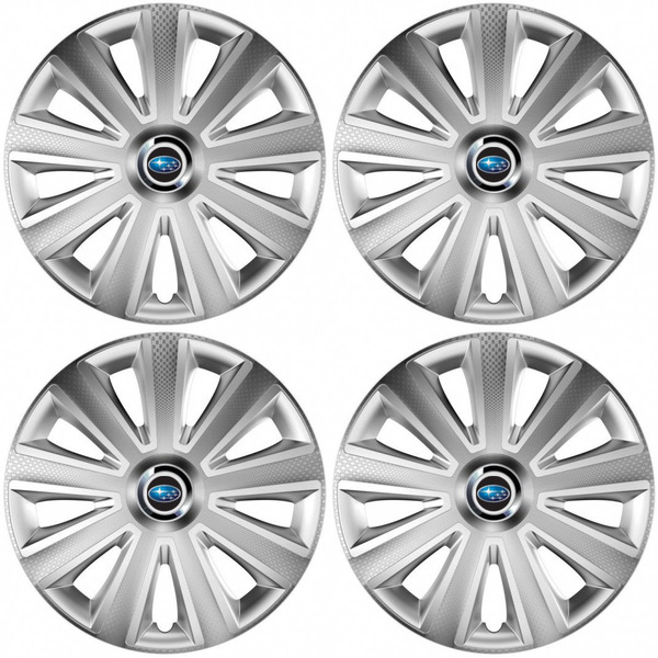 puklice pre Subaru 14 Aviator carbon RC silver