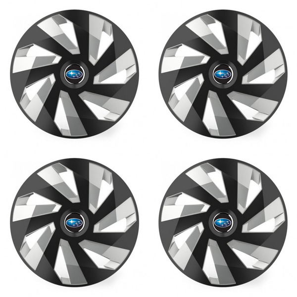 puklice pre Subaru 15 Vector RC black and silver