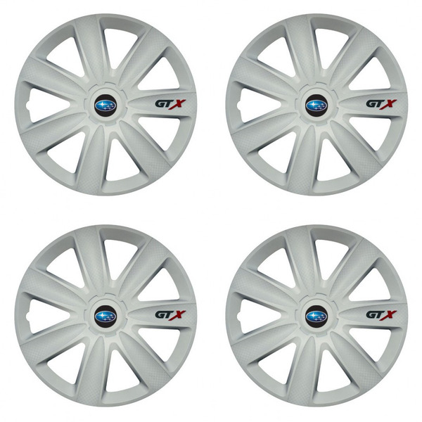 puklice pre Subaru 17 GTX carbon white