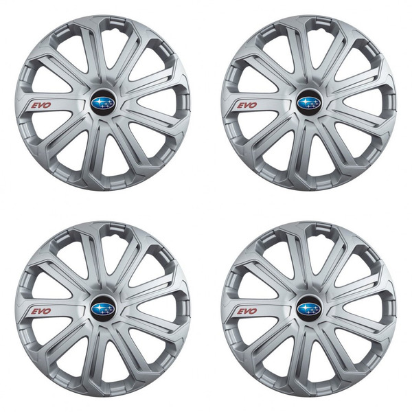 puklice pre  Subaru 15 Evo silver