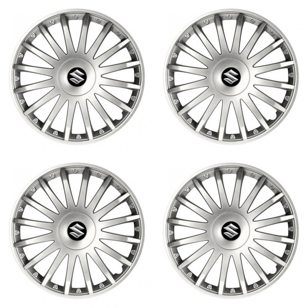 puklice pre Suzuki 15 CRYSTAL silver