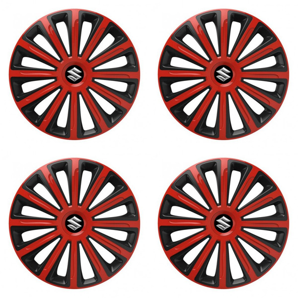 puklice pre Suzuki 15 TREND red and black
