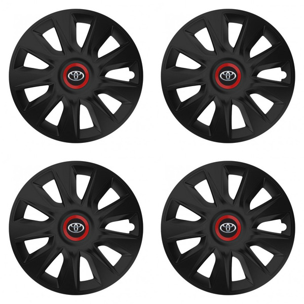 puklice pre Toyota 14 STRATOS RR black