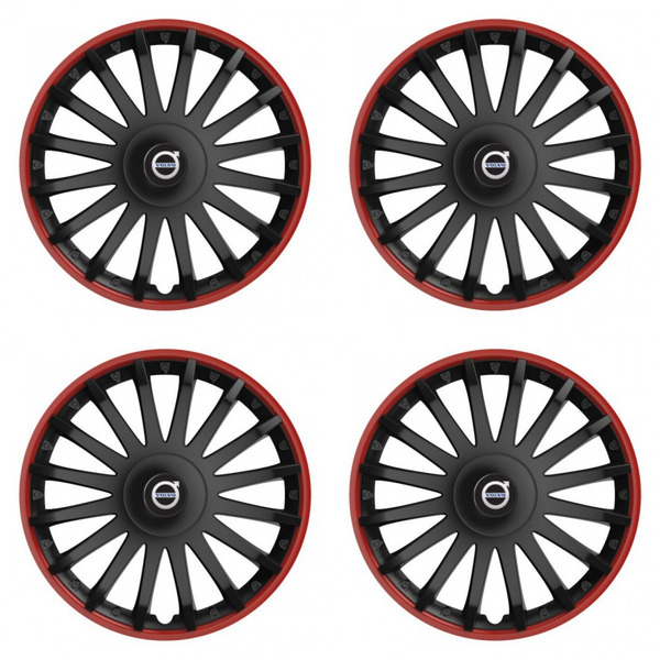 puklice pre Volvo (čierne) 16 CRYSTAL RO black