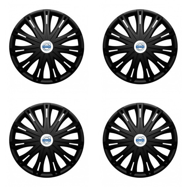 puklice pre Volvo (biele) 16 SPARK BLACK