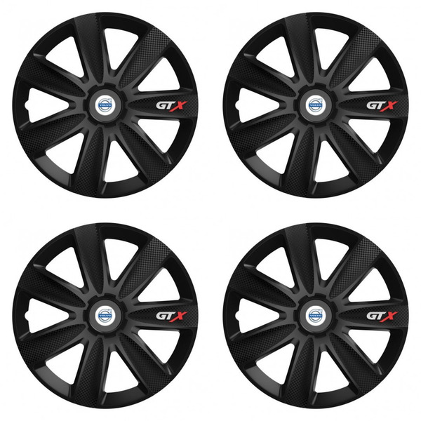 puklice pre  Volvo (biele) 16 GTX CARBON black