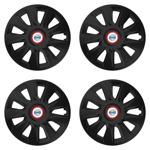 puklice pre Volvo (biele) 15 STRATOS RR black