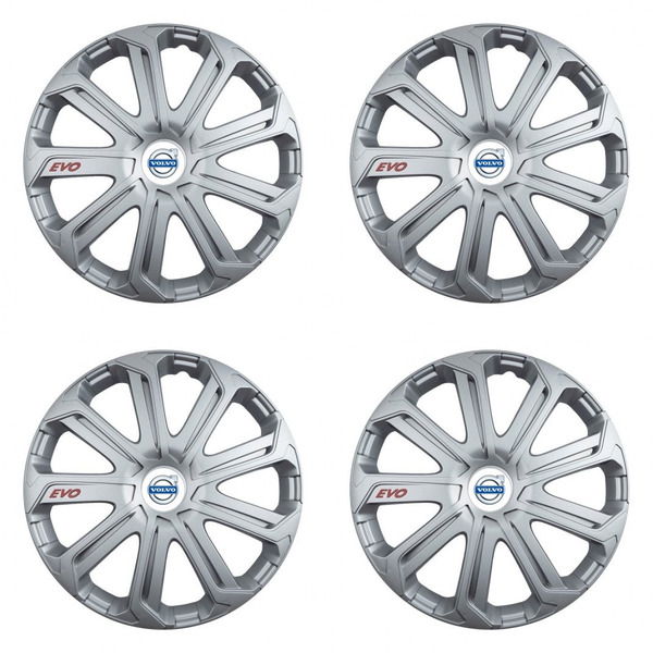 puklice pre Volvo (biele) 14 Evo silver