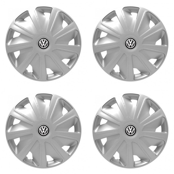 puklice pre VW (čierne) pre dodávky 15 Craft silver