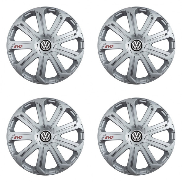 puklice pre VW (čierne) 14 Evo silver