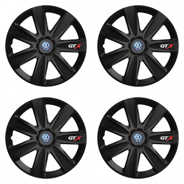 puklice pre VW (modré) 14 GTX CARBON black