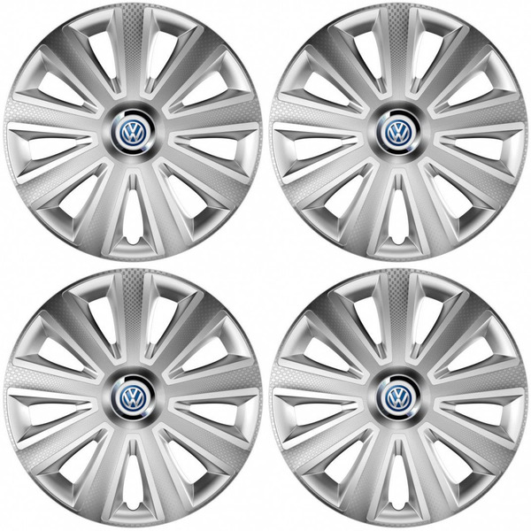 puklice pre VW (modré) 16 Aviator carbon RC 16 silver